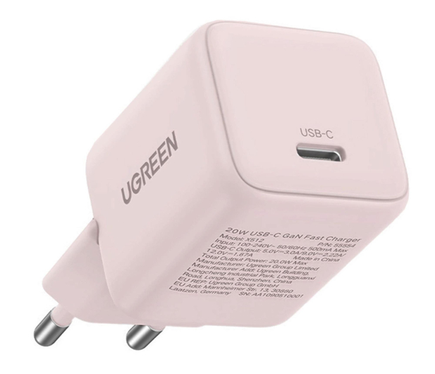 UGREEN Ładowarka sieciowa X512 20W GaN 1x USB-C - różowa - 1416984 - zdjęcie 4